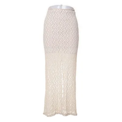 Maxi skirt (White, Beige) from Design by Si