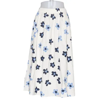 Rock (Weiß, Blau, Schwarz) von Marimekko x Uniqlo Baumwolle, Leinen, Polyester, Viskose