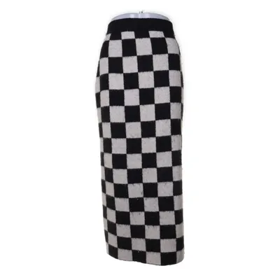 Långkjol (Vit, Svart) från Monki Akryl, Elastan, Polyester, Ull