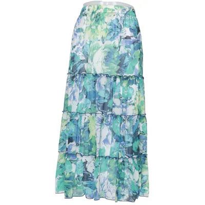 Maxi rok (Blauw, Groen, Wit) van Mona Polyamide, Polyester