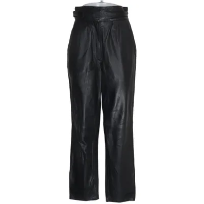 Leren broek (Zwart) van Galeri Yalcin