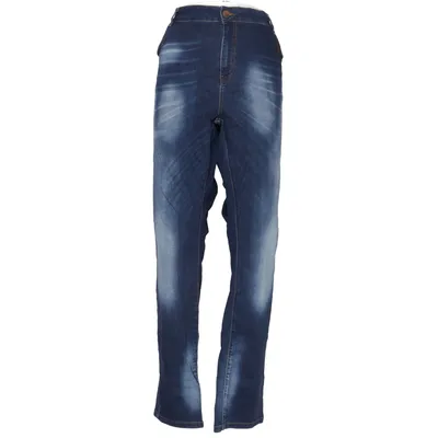 Spijkerbroek (Blauw) van Denim Identity by Zizzi Katoen, Elastaan