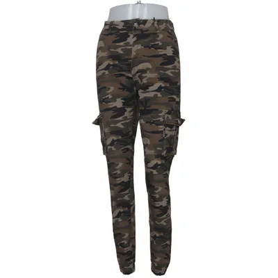 Cargobyxor (Grön, Brun, Svart, Flerfärgad) från Madlady Bomull, Elastan