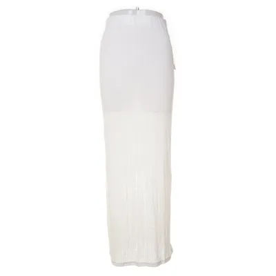 Långkjol (Vit) från Nelly Polyester, Viskos