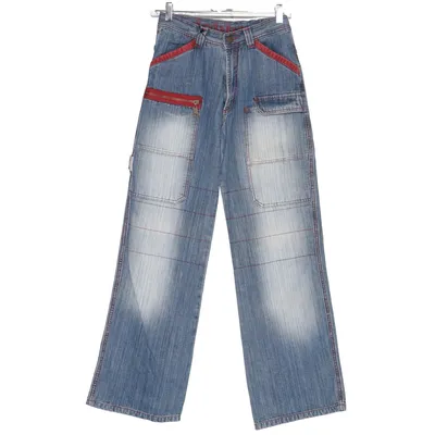 Jeans (Blue, Red) from Dobber Cotton