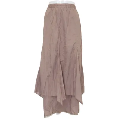 Maxi nederdel (Brun) fra Ulla Popken Bomuld, Polyester