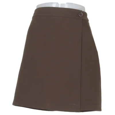 Jupe portefeuille (Marron) de Envii Élasthane, Polyester recyclé, Viscose