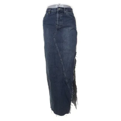 Denim skirt (Blue) from Topshop Cotton, Polyester
