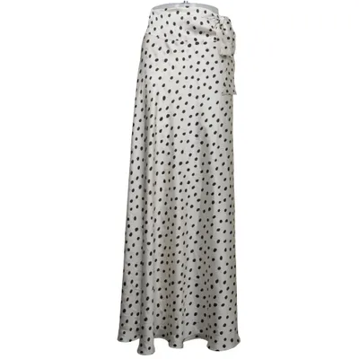 Maxi nederdel (Hvid, Sort) fra Viveh Polyester