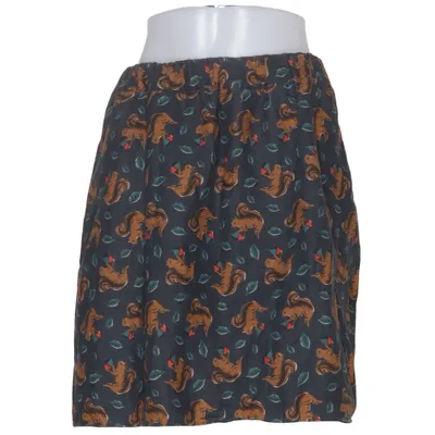 Skirt (Black, Multicolored) from Boden Cotton, Polyester
