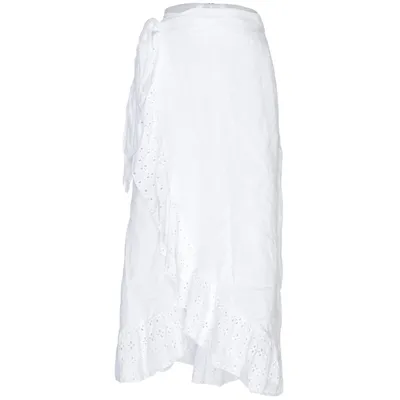 Jupe portefeuille (Blanc) de Made in italy