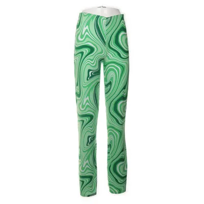 Pantalon patte d'éléphant (Vert, Blanc, Multicolore) de Misu Élasthane, Polyester