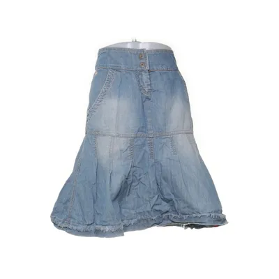 Denim skirt (Blue) from EDC by ESPRIT Cotton