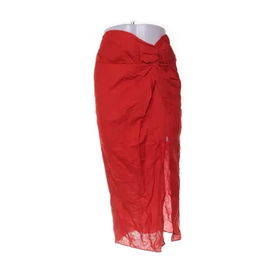 Rok (Rood) van H&M Premium Quality Linnen, Viscose