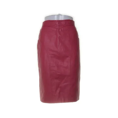 Leren rok (Roze) van Pelle Cuir Nylon, Leer