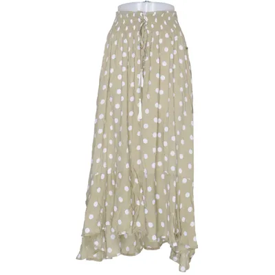Jupe longue (Beige, Blanc) de Mila Viscose