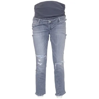 Jeans maternité (Skinny Ankle High Rib) de H&M Mama Coton, Élasthane, Polyester