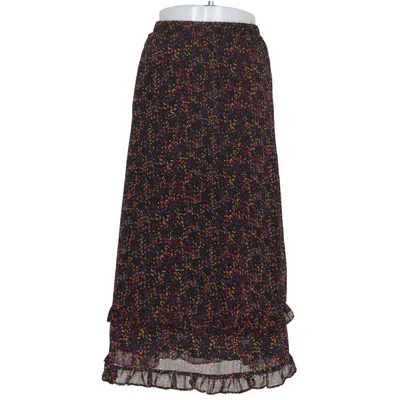 Jupe longue (Noir, Multicolore) de Gestuz Polyester recyclé, Viscose