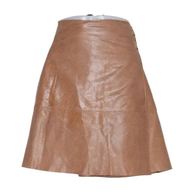 Lederrock (Braun) von Selected Femme Leder, Recyceltes Polyester