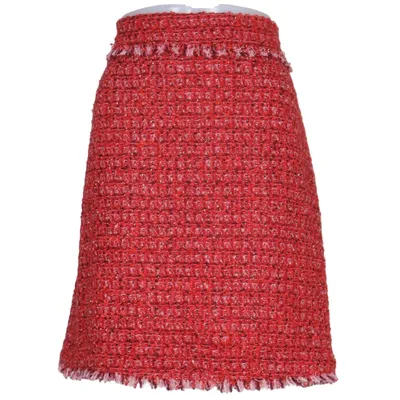 Skirt (Red, Multicolored) from Riani Acrylic, Cotton, Polyamide, Polyester, Wool