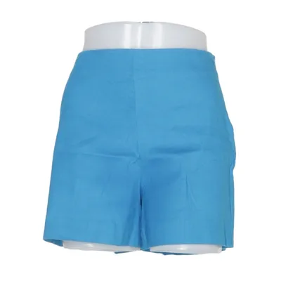 Korte broek (Blauw) van Mango Katoen, Elastaan, Linnen
