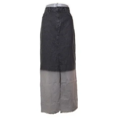 Långkjol (Grå, Vit) från NA-KD Bomull, Polyester