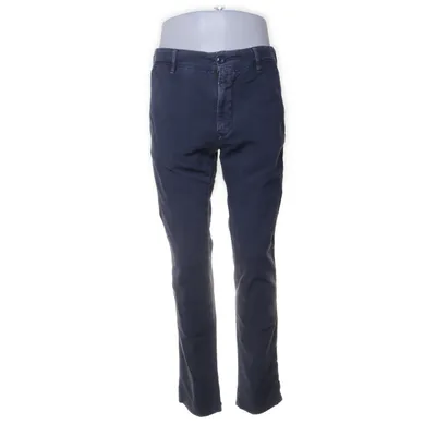 Chino (Bleu) de Incotex Coton, Élasthane