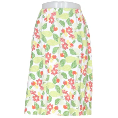 Skirt (White, Multicolored) from Nanso Cotton, Elastane, Modal