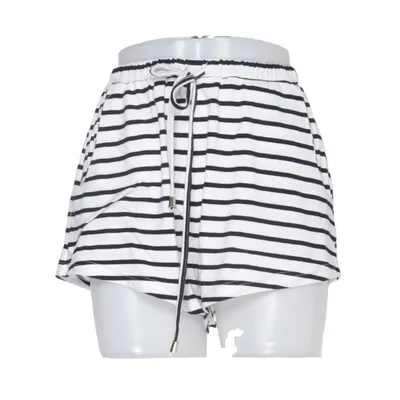 Pyjamashorts (Zwart, Wit) van Sabo Skirt Elastaan, Polyester, Viscose