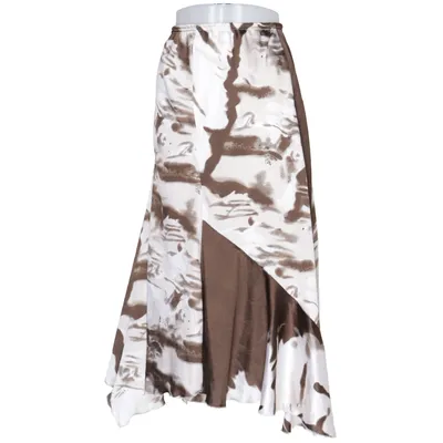 Maxi skirt (White, Brown, Multicolored) from Estelle Polyester