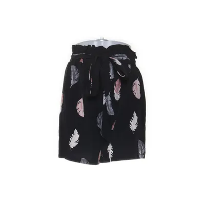 Shorts (Sort, Flerfarvet) fra Shein Curve Polyester, Viscose