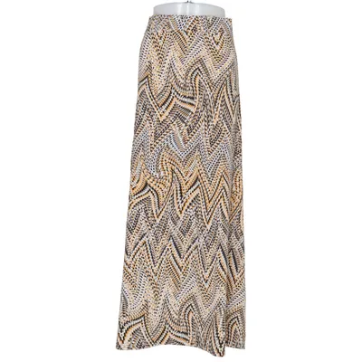 Maxi nederdel (Gul, Sort, Grå) fra Marble Elastan, Polyester