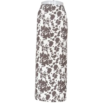 Rok (Bruin, Wit) van Noisy May Elastaan, Gerecycled polyester