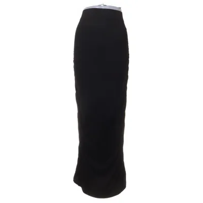 Maxi skirt (Black) from LXA Elastane, Viscose
