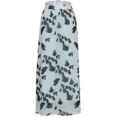 Långkjol (Blå, Svart, Flerfärgad) från MSCH Copenhagen Återvunnen polyester, Viskos