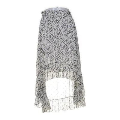 Maxi skirt (White, Black) from Papillonne Elastane, Polyester