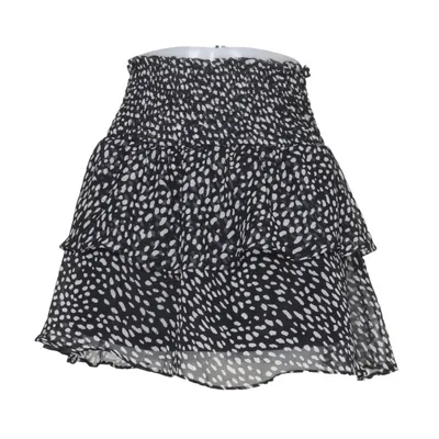 Jupe (Noir, Blanc) de Retro & Icone Polyester