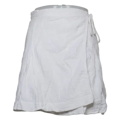 Wrap skirt (White) from Ghanda Cotton, Viscose