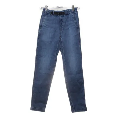 Broek (Blauw) van Uniqlo Katoen, Elastaan, Polyester