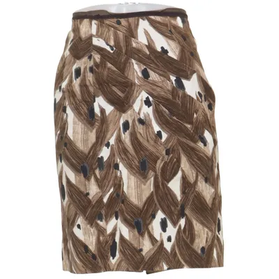 Rok (Bruin, Wit) van Sportmax Katoen