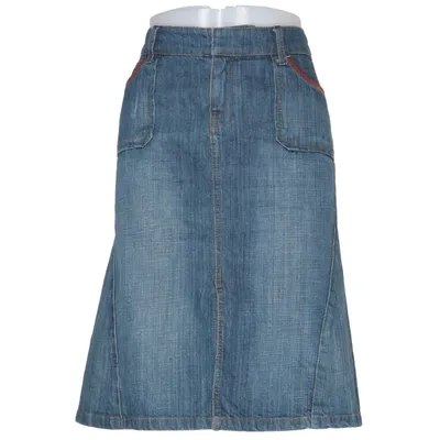 Denim skirt (Blue) from Mango Jeans Cotton