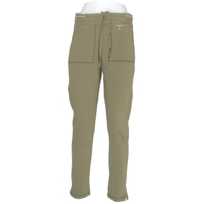 Pantalon de survêtement (Vert) de Aeronautica Militare Coton, Élasthane