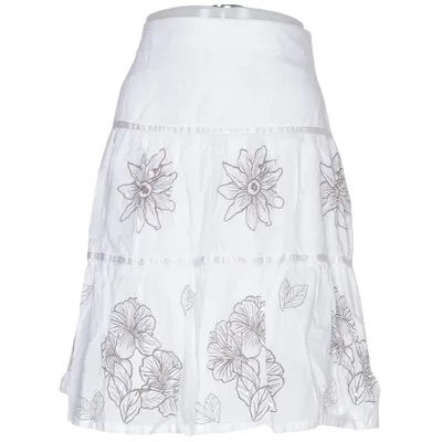 Kjol (Vit) från H&M Bomull