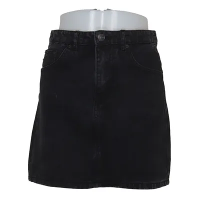 Denim skirt (Black) from Stradivarius
