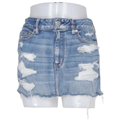 Jupe en jean (Bleu) de American Eagle Outfitters Coton, Élasthane, Polyester, Viscose