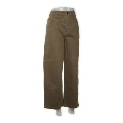 Pantalon patte d'éléphant (Marron) de Frame Coton, Élasthane
