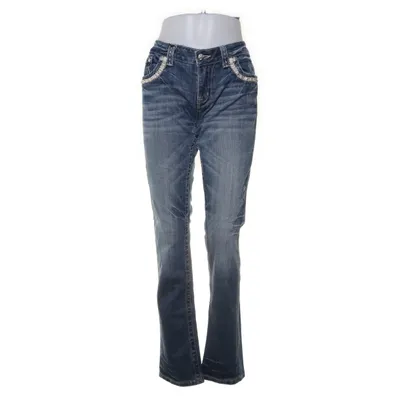 Jeans (Blå) från Miss Me Bomull, Elastan