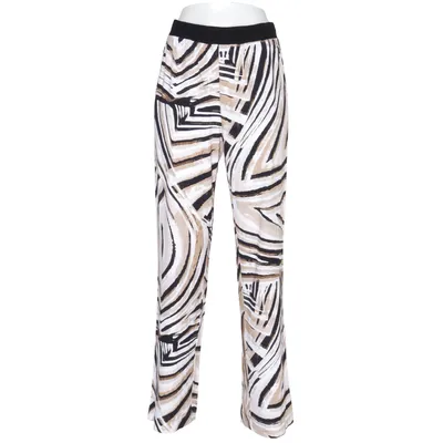 Broek (Zwart, Wit, Beige) van Le Comte Elastaan, Viscose