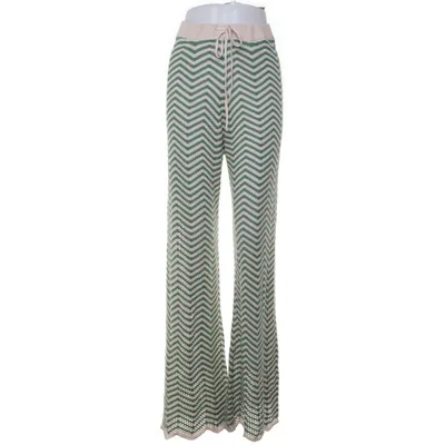 Palazzobukser (Beige, Grøn) fra ASOS Design Akryl, Bomuld