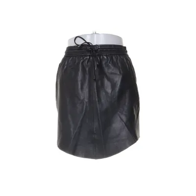 Leren rok (Zwart) van Second Female Polyester, Leer
